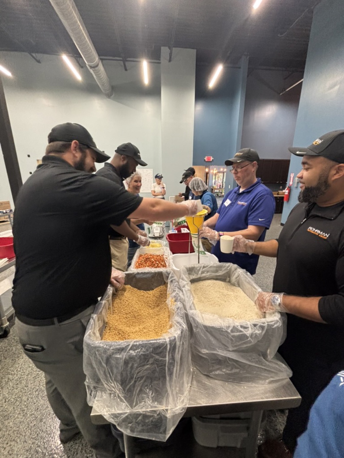 Meal packing floor